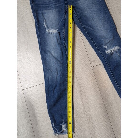 Judy Blue Jeans Women’s Size 1/25 Skinny Fit Raw Hem Distressed - Picture 13 of 13